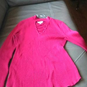 Sweater sexy crisscross neck